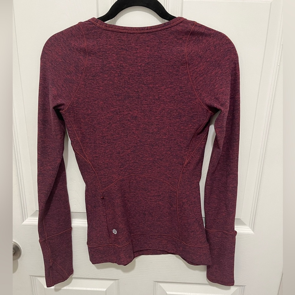 Lululemon Cypress Kiss Long Sleeve Heathered
Star Ruby/Black 4 - Picture 6 of 8
